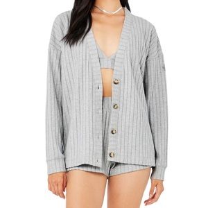 Alo Yoga Ribbed Take Comfort Cardigan